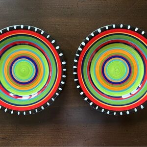 Gibson Elite Pueblo Springs Salad Plate 8 3/8” Southwest  Discontinued Lot of 2
